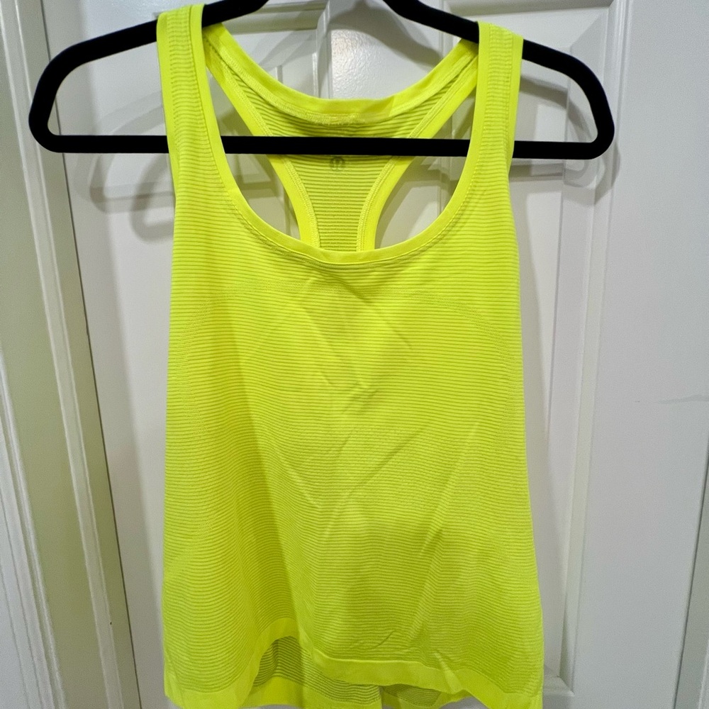 Lululemon Athletica Neon Yellow Tank Top